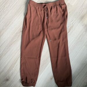 Quince Rust Brown Jogger Track Pants